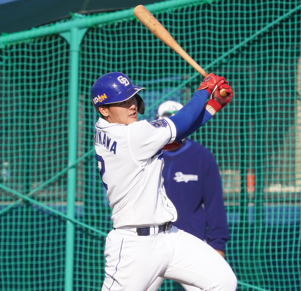 中日石川昂弥、シート打撃で二塁打含む４の２　根尾は４の０ - プロ野球 : 日刊スポーツ (nikkansports.com)